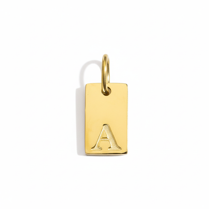 Initial letter gold disk product photo 2