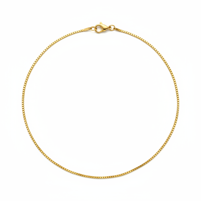 Kali Fine Box Chain – Lobster Clasp at Back
