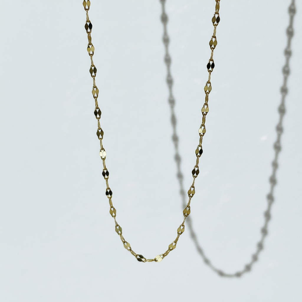 Lipsy shimmer chain necklace product photo