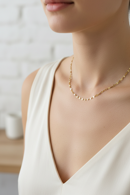 Woman wearing Lipsy necklace - lifestyle shot